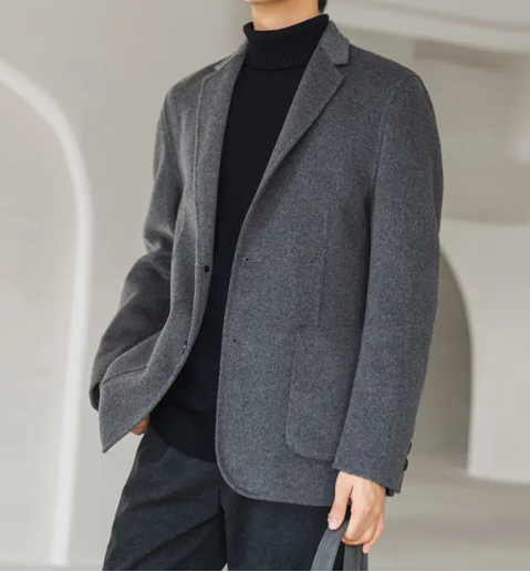 全毛面料男士西服上衣，西服定制